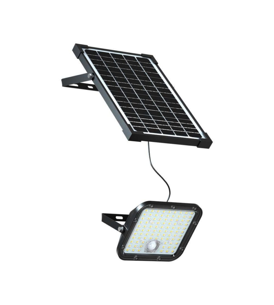 Pannello led con ricarica solare e sensore 30w, 4000k