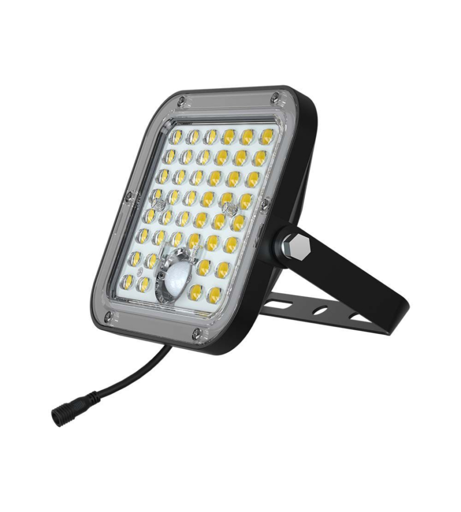 Pannello led con ricarica solare e sensore 10w, 4000k