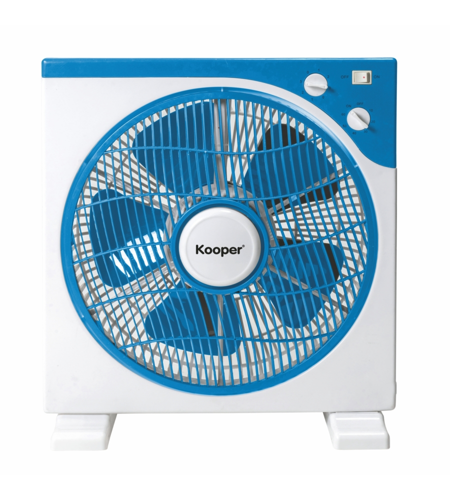 Ventilatore da tavolo box con 3 velocitÀ colore bianco e blu, 45 w