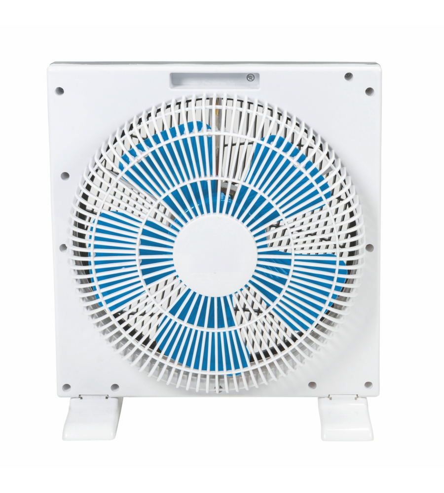 Ventilatore da tavolo box con 3 velocitÀ colore bianco e blu, 45 w