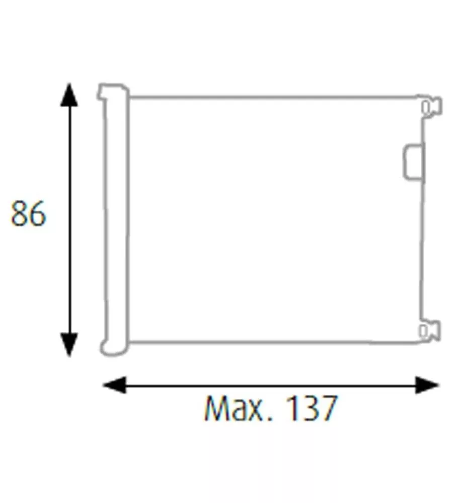 Cancelletto di sicurezza per bambini king collection 'bimbi roller' riavvolgibile colore bianco in abs e pvc, 137x86 cm