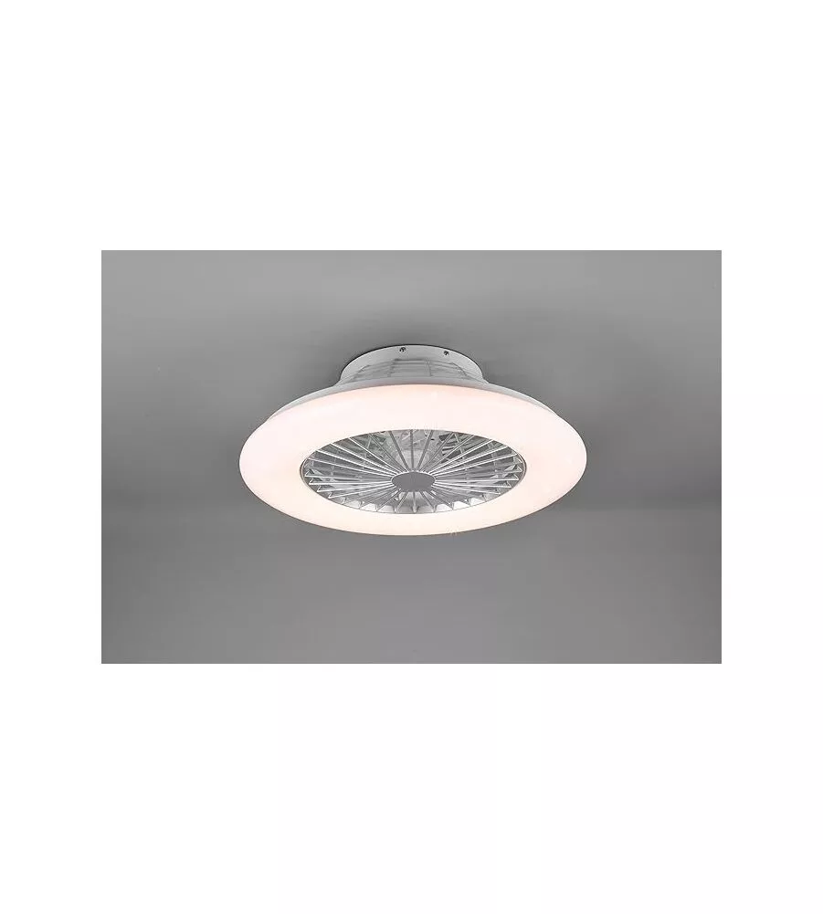 Ventilatore da soffitto "stralsund" bianco con led rgb Ø50 cm, 30w