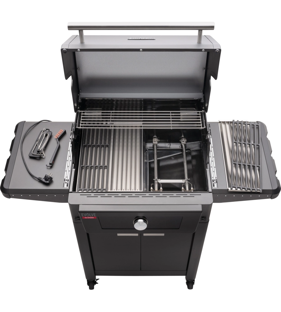 Barbecue a gas char broil "evolve gas" in acciaio con 4 bruciatori e controllo wifi, 127,8x61,1x121,3 cm