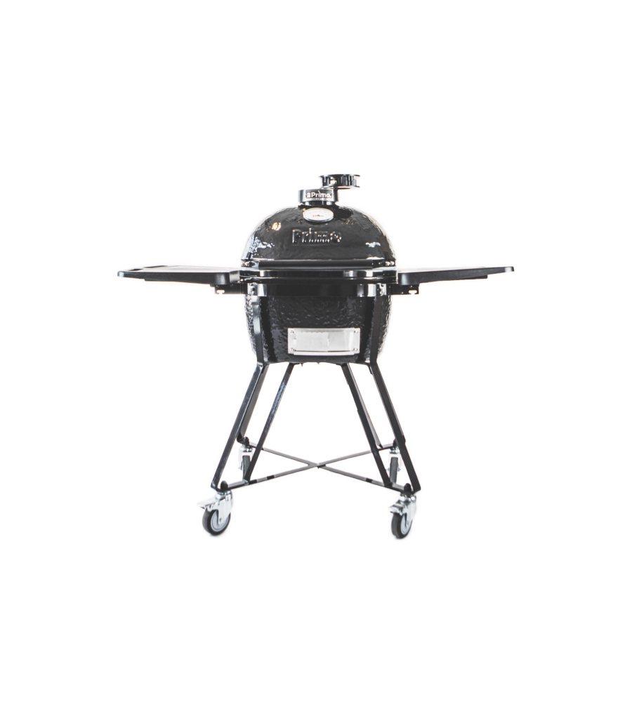 Barbecue a carbone primo "kamado junior all-in-one" in ceramica, 58x46x112 cm