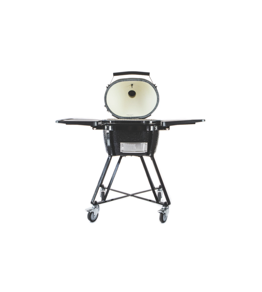 Barbecue a carbone primo "kamado junior all-in-one" in ceramica, 58x46x112 cm