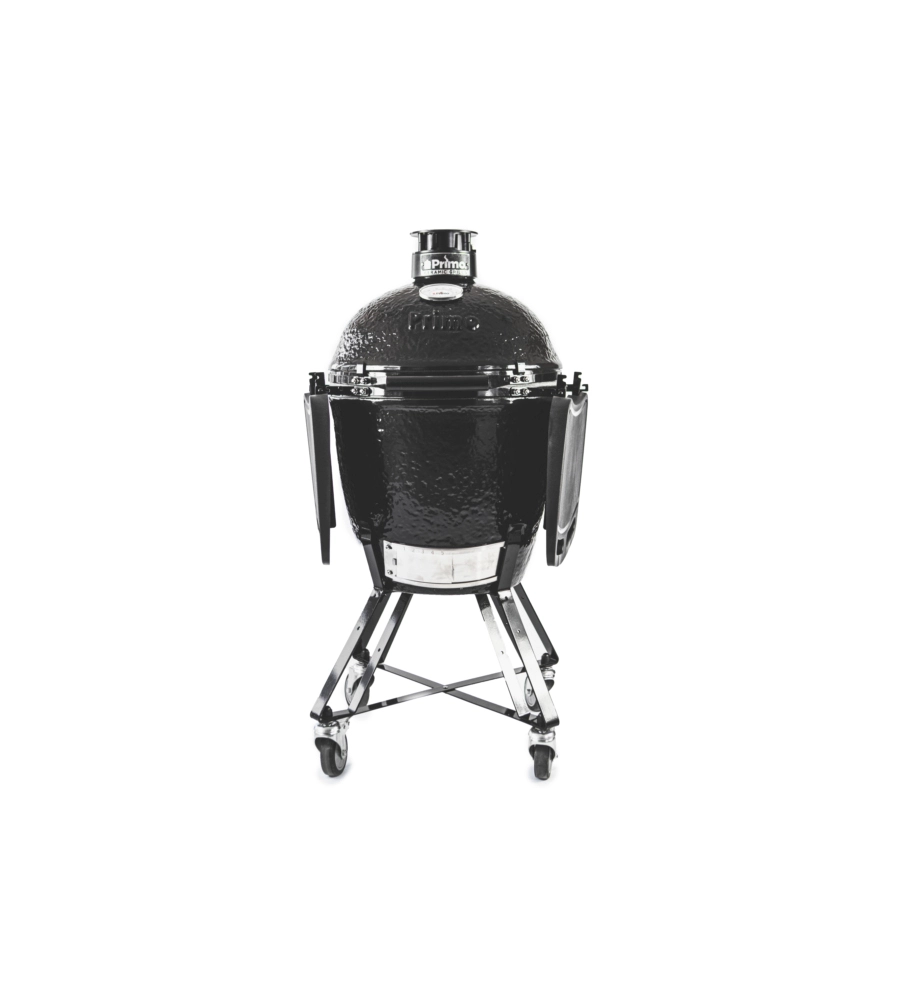 Barbecue a carbone primo "kamado round all-in-one" in ceramica, 95x77x116 cm