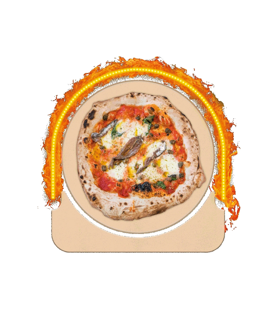 Forno pizza a gas witt "etna rotante" bianco con pietra refrattaria centrale girevole, 66,3x76x43,6 cm