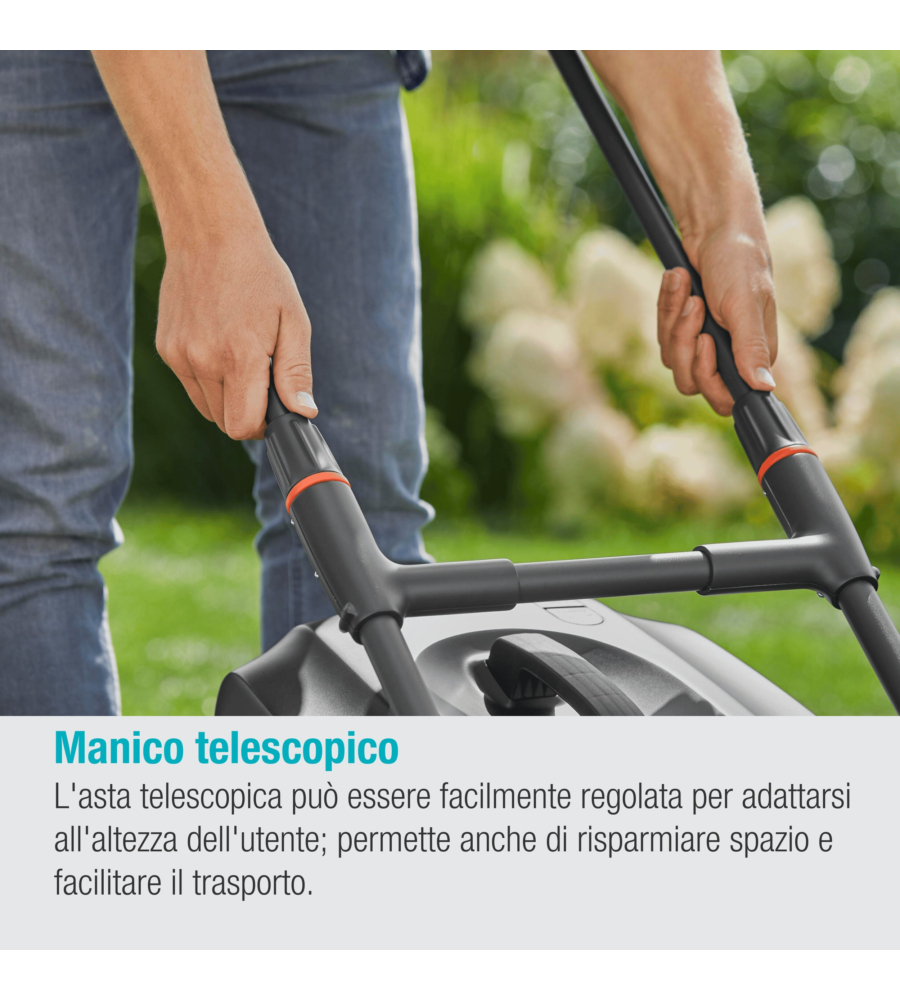 Rasaerba elettrico gardena "powermax 1800/37" taglio da 37 cm 1800 w