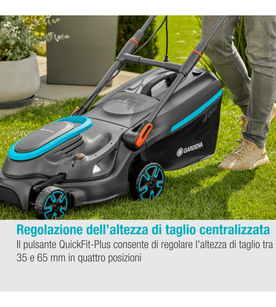 Rasaerba elettrico gardena "powermax 1800/37" taglio da 37 cm 1800 w