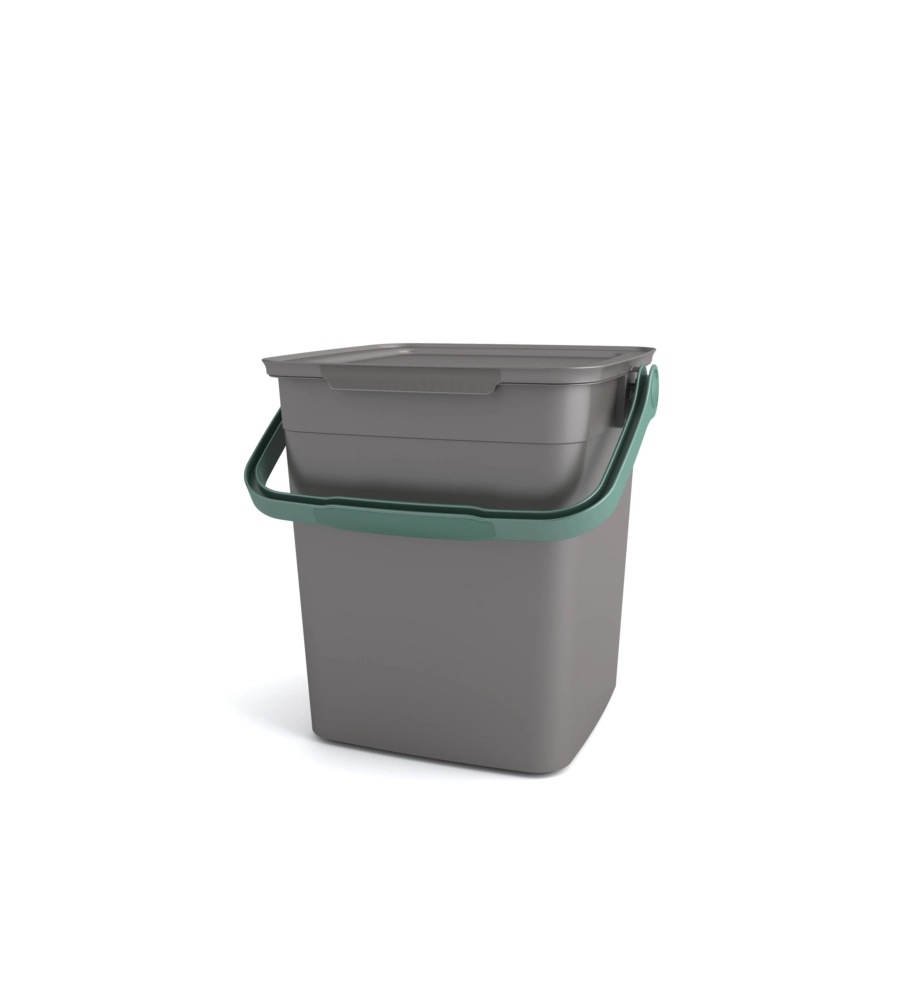 Pattumiera per rifiuti organici keter "smart container bio compost" in polipropilene con manico, 25,5x23x25 cm