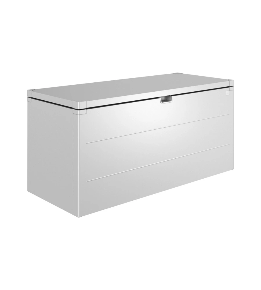 Baule da esterno biohort "stylebox 170" in acciaio zincato colore argento metallizzato, b330710