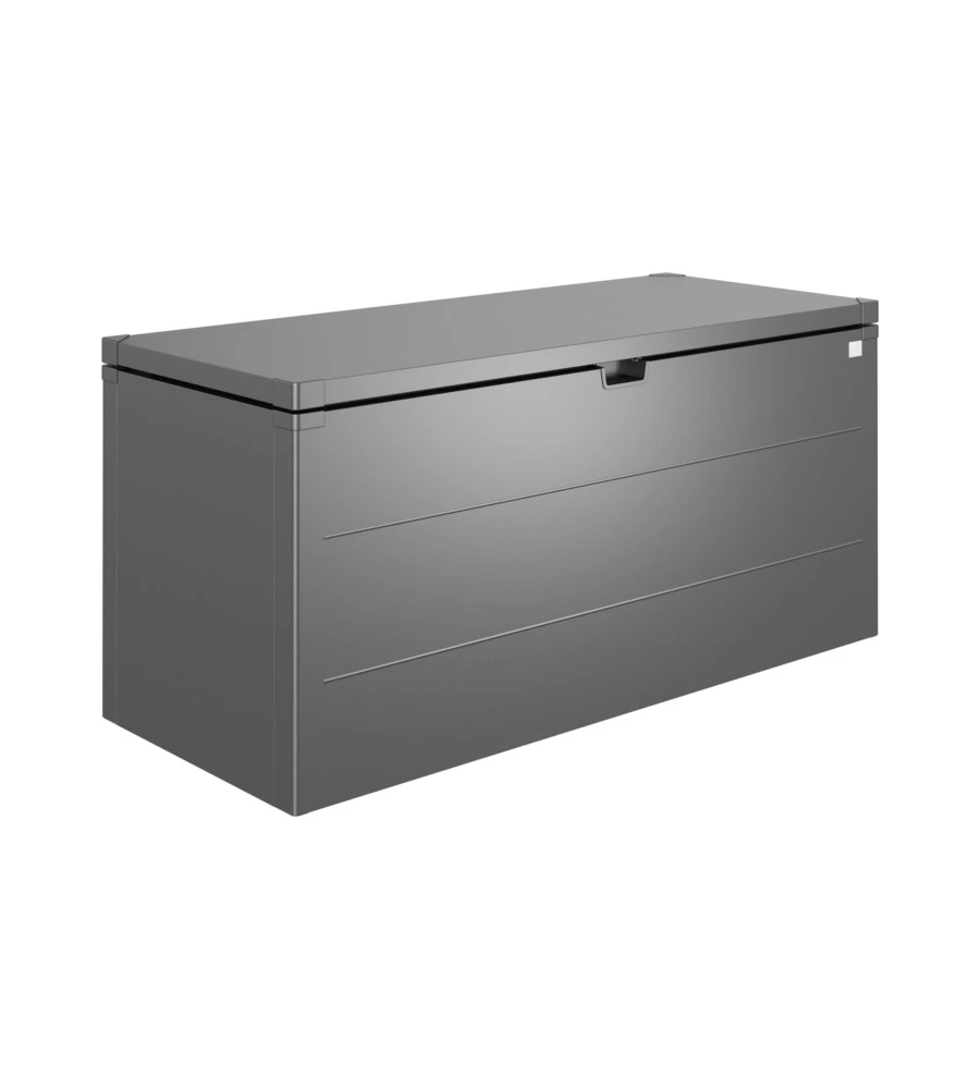 Baule da esterno biohort "stylebox 170" in acciaio zincato colore grigio scuro metallizzato, b340710