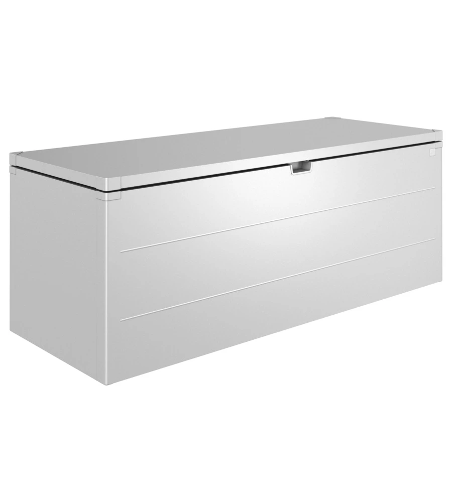 Baule da esterno biohort "stylebox 210" in acciaio zincato colore argento metallizzato, b330910