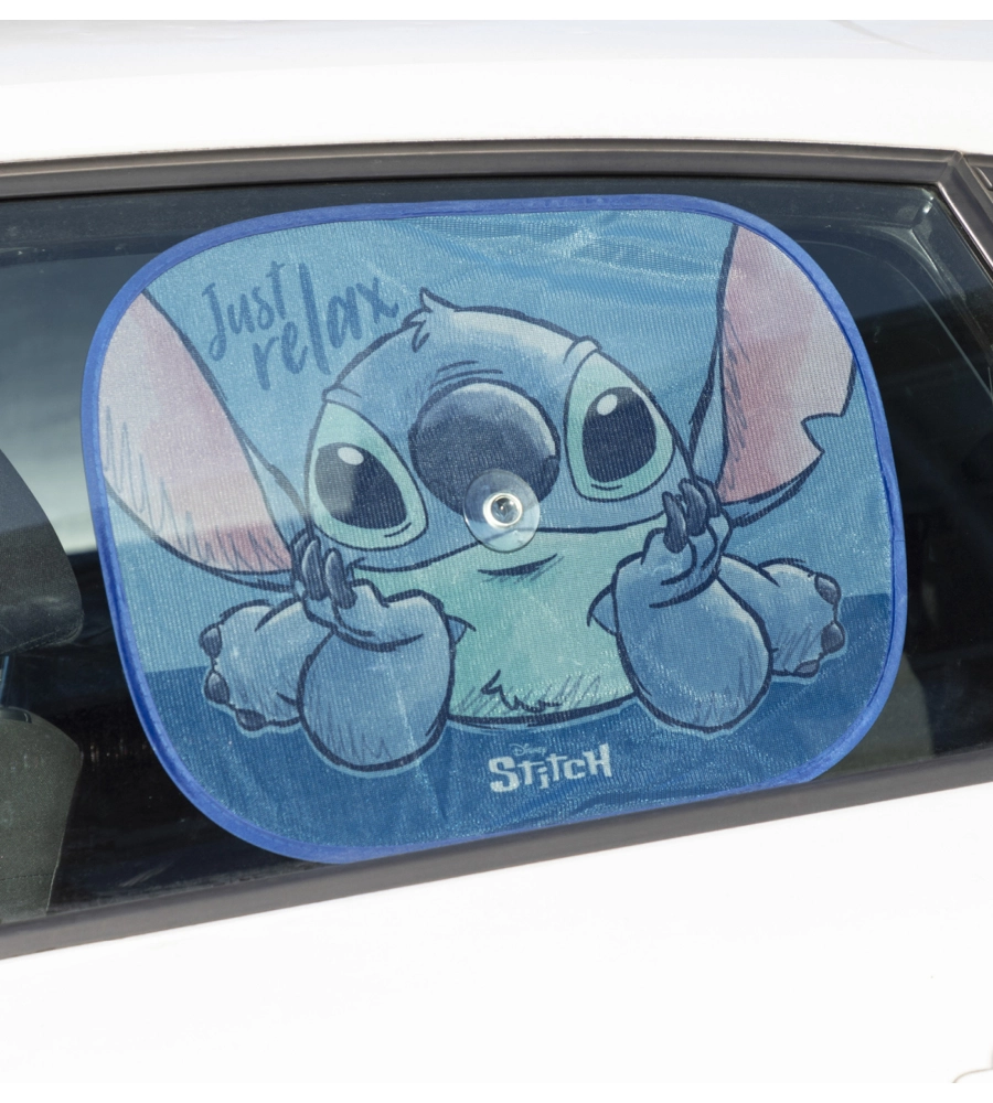 Coppia tendine auto laterali "disney stitch" tg 44x35 cm