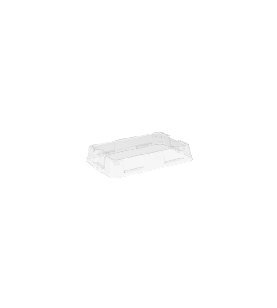 Set da 4 contenitori keter "jumbo" in polipropilene colore trasparente, 38,5x58x21,3 cm