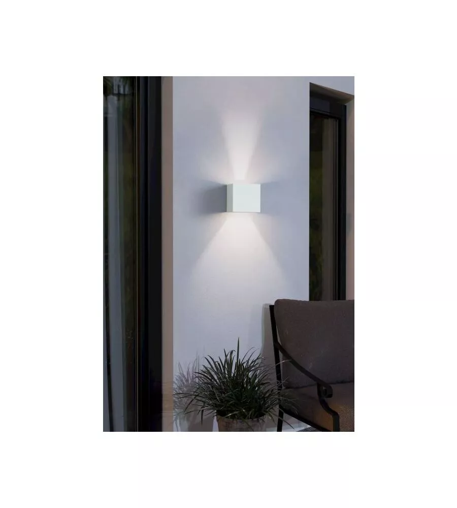 Applique led da esterno "barcarola" bianca, 550 lm