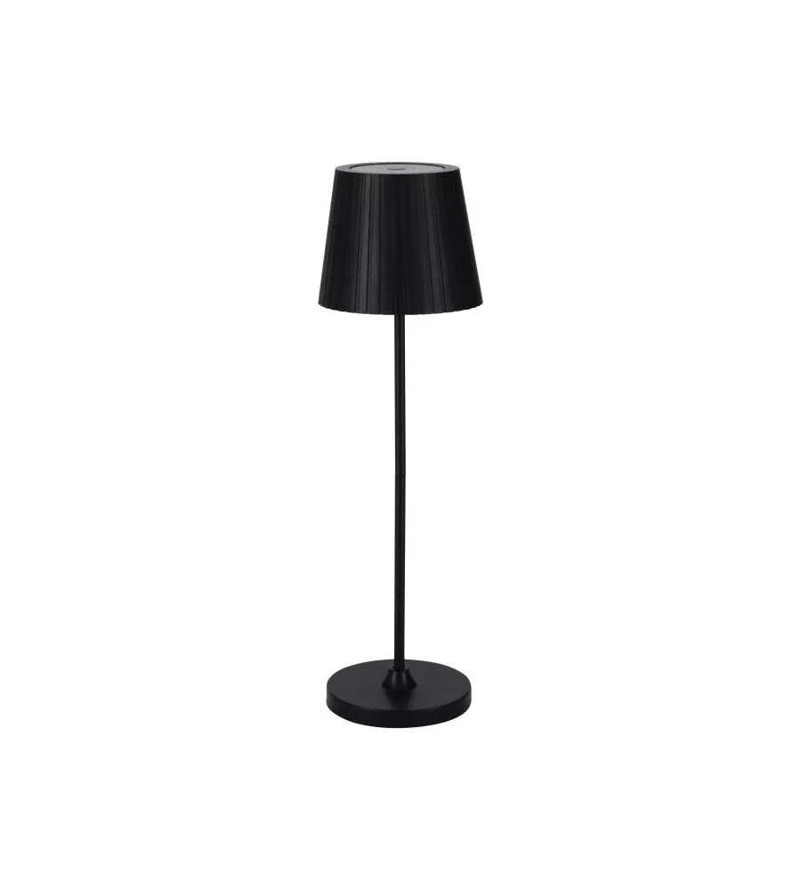 Lampada led da esterno eglo "cabozo" ricaricabile nera, 300 lm