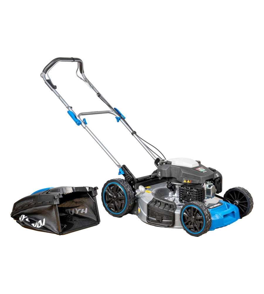 Tagliaerba a scoppio trazionato hyundai "65830" taglio da 56 cm 4 t 224 cc