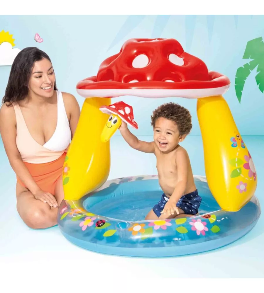 Piscina gonfiabile rotonda per bambini intex "baby fungo" 102x89 cm