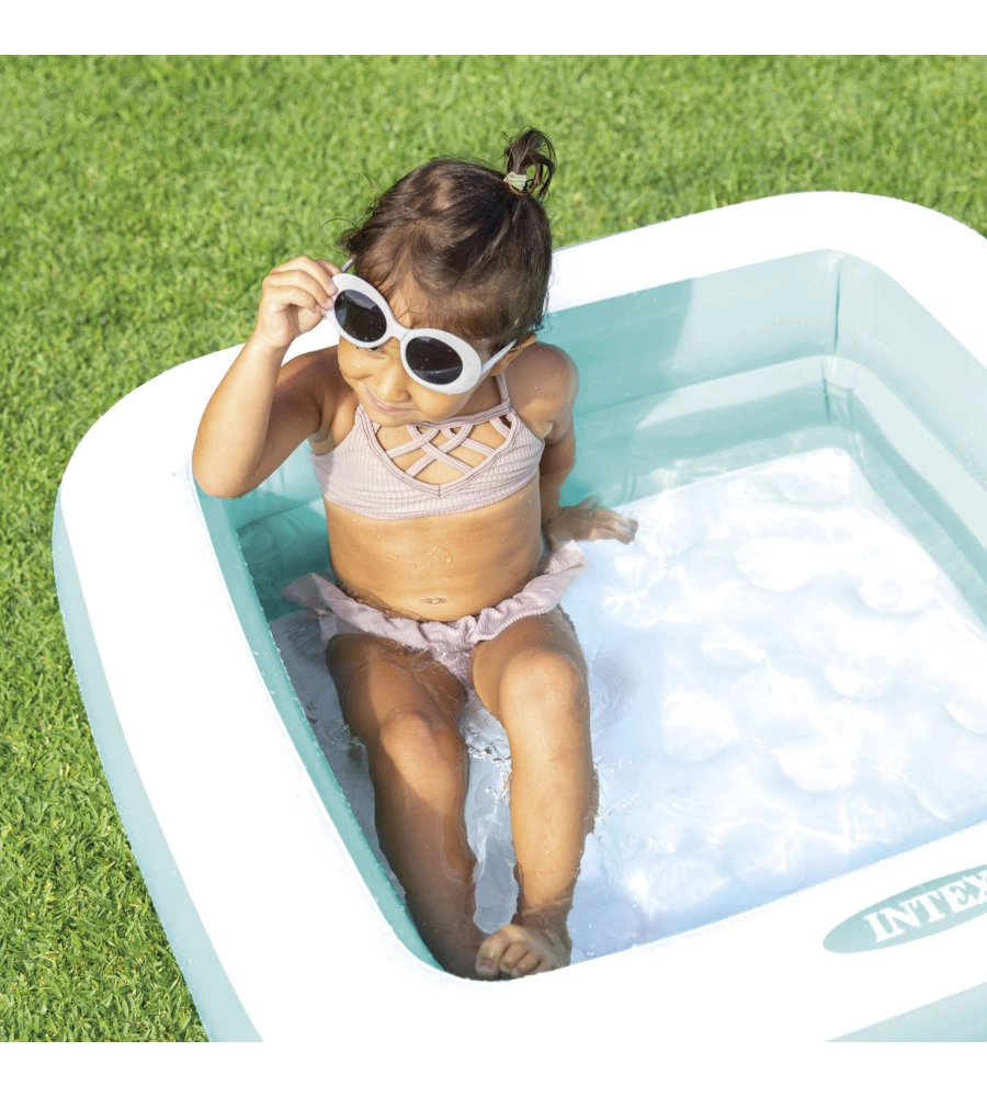 Piscina gonfiabile quadrata per bambini intex "baby" 86x86x25 cm