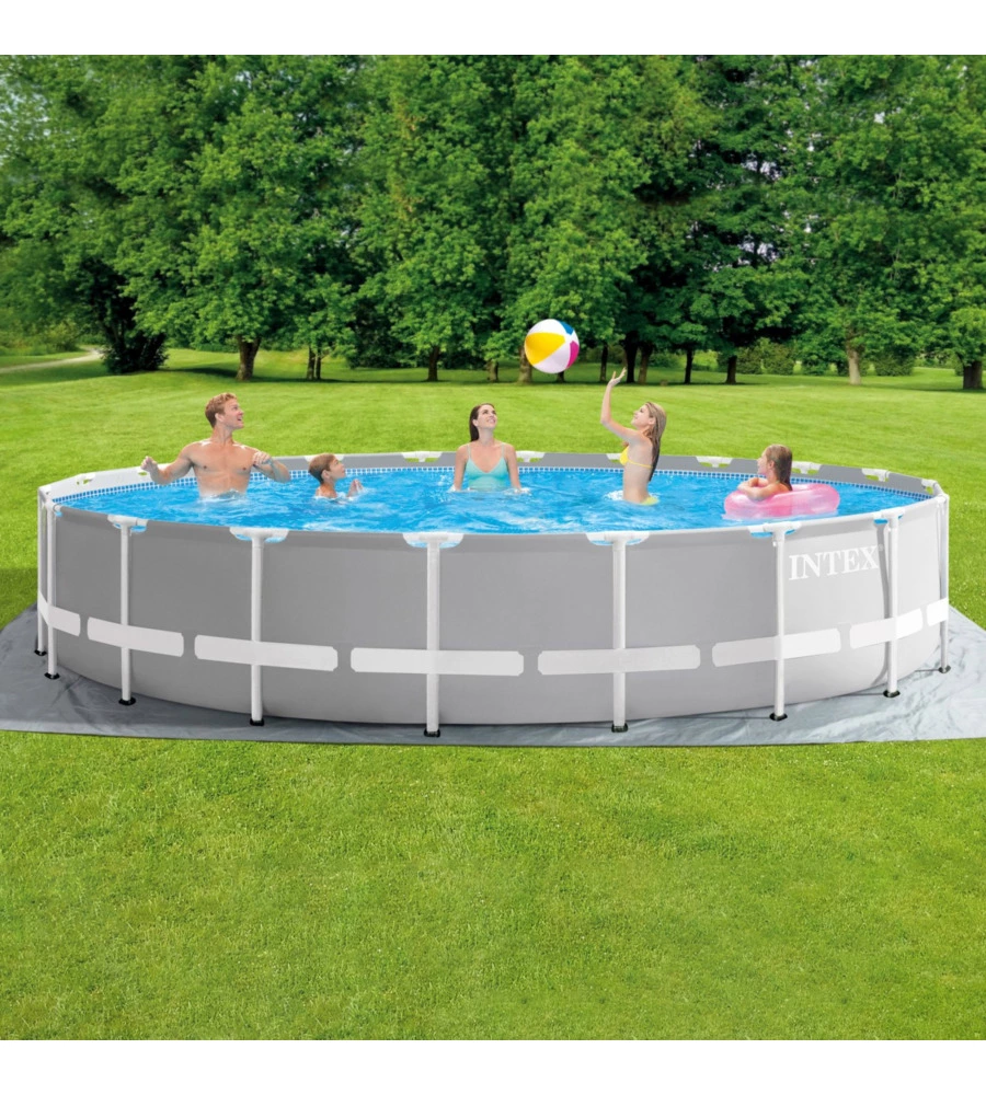 Piscina fuori terra rotonda intex "prisma frame" 610x610x132 cm