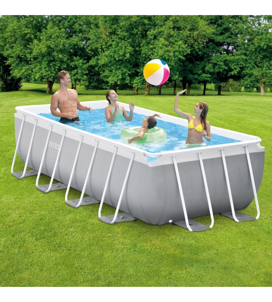 Piscina fuori terra rettangolare intex "prisma frame" 400x200x100 cm