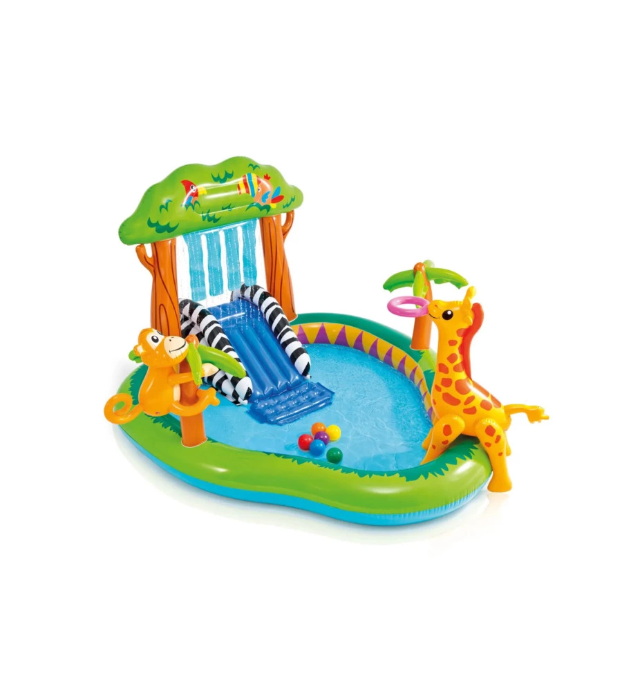 Gioco confiabile intex "play center giungla" 216x188x124 cm