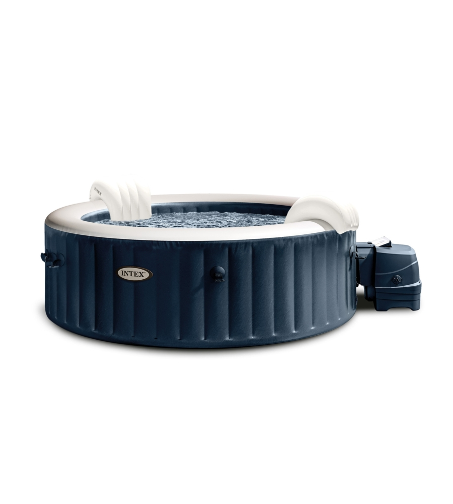 Piscina idromassaggio gonfiabile rotonda intex "bubble massage" 6 persone 216x216x71cm