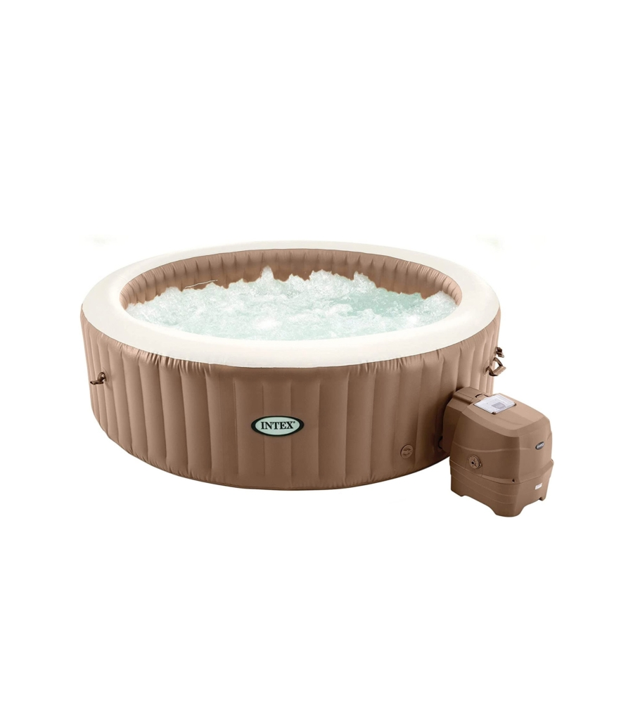 Piscina idromassaggio gonfiabile rotonda intex "bubble massage" 8 persone 236x236x71cm