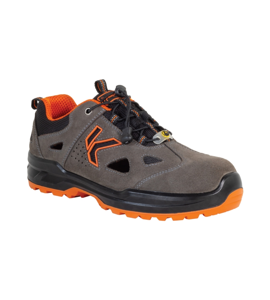 Scarpa antinofortunistica kapriol "plat" colore arancione, tg 42