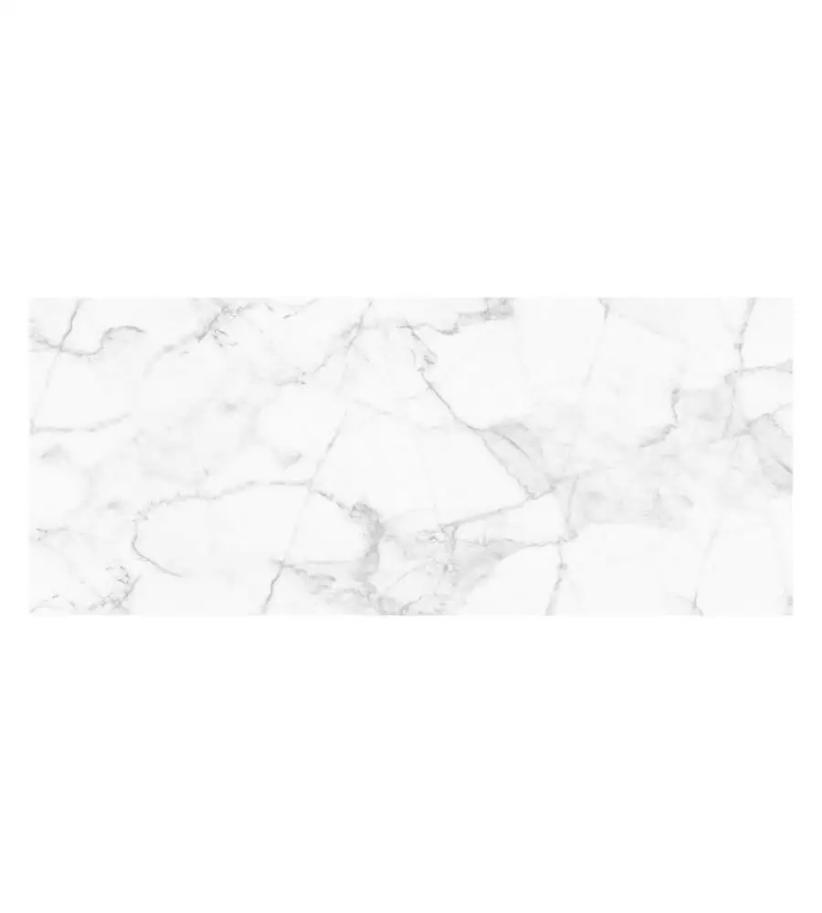 Passatoia in vinile "runner" fantasia "white marble", 120x50 cm