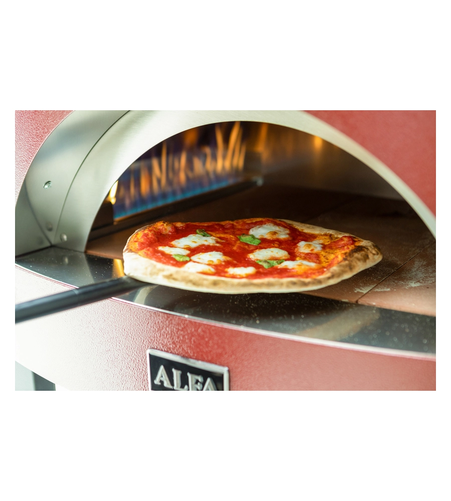 Forno pizza a gas alfa "moderno" colore rosso 2 pizze