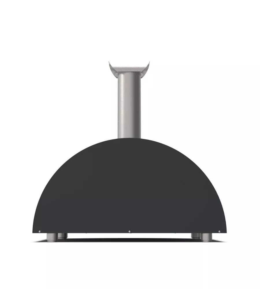 Forno pizza a legna alfa "moderno" colore nero 3 pizze