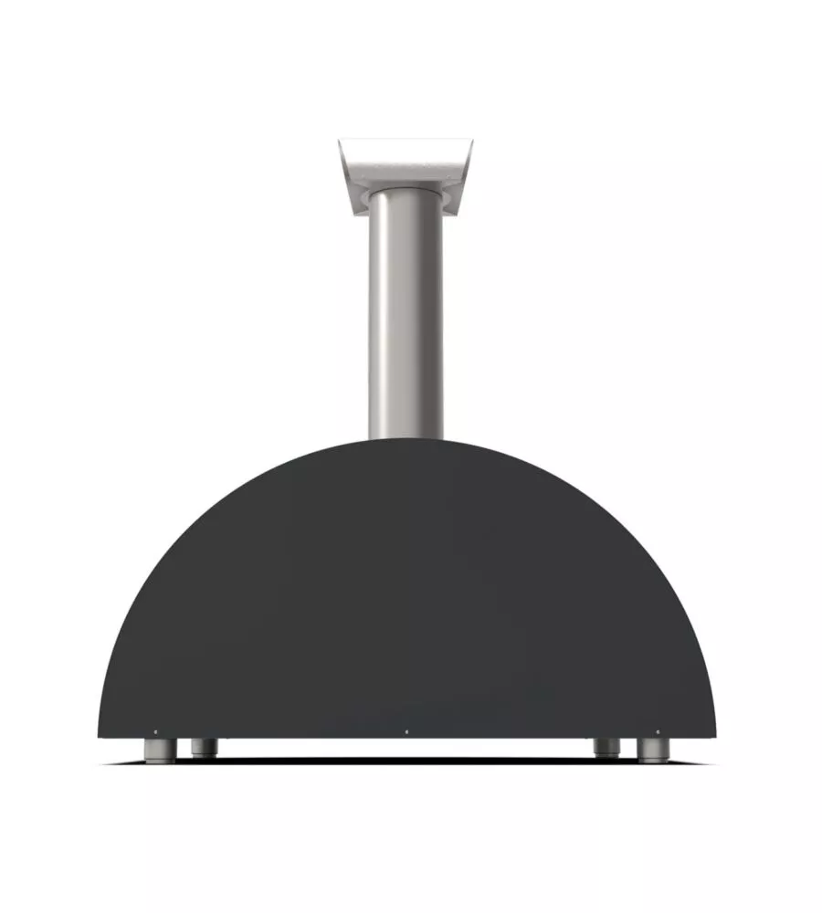 Forno pizza a legna alfa "moderno" colore nero 5 pizze