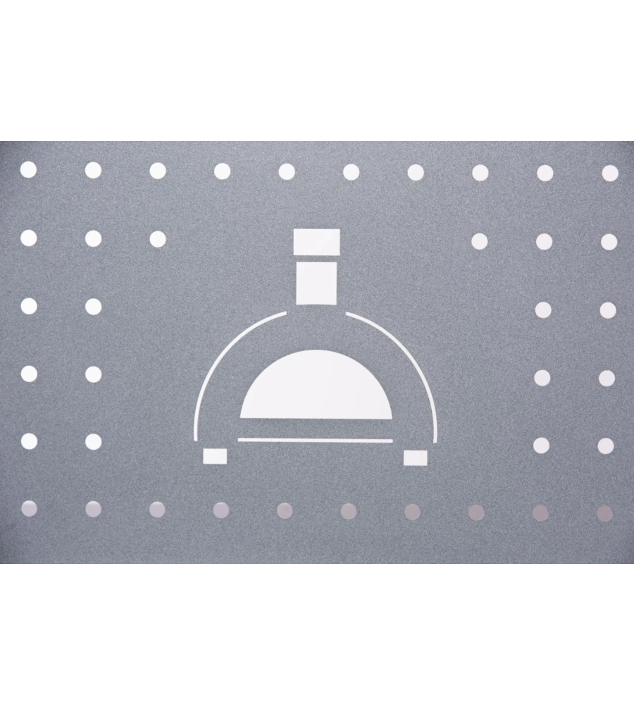 Accessorio alfa base per forno classico e moderno 2 pizze