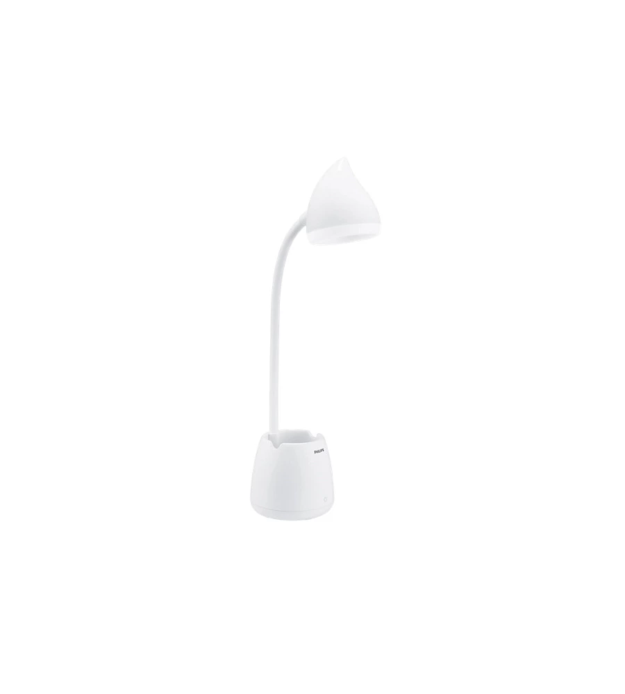 Lampada da tavolo a led philips "hat" bianca, 4 w