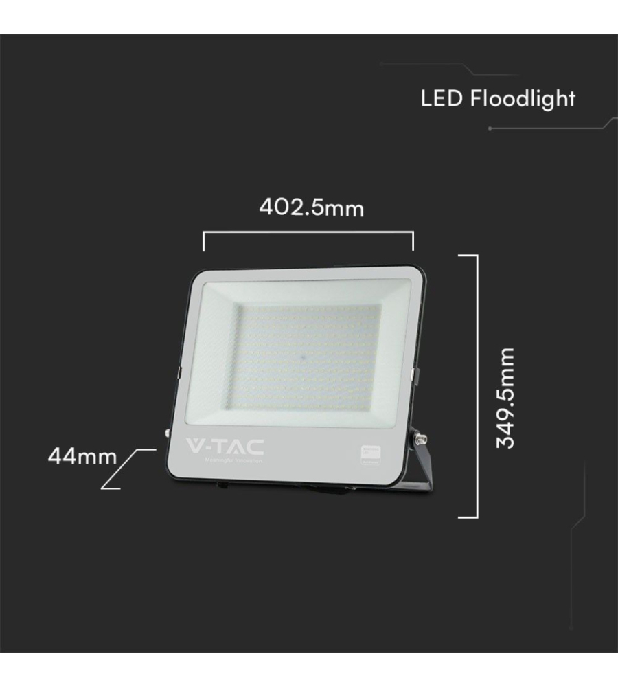 Faro led da esterno 'floodlight' con smd samsung, 200 w 17540 lm