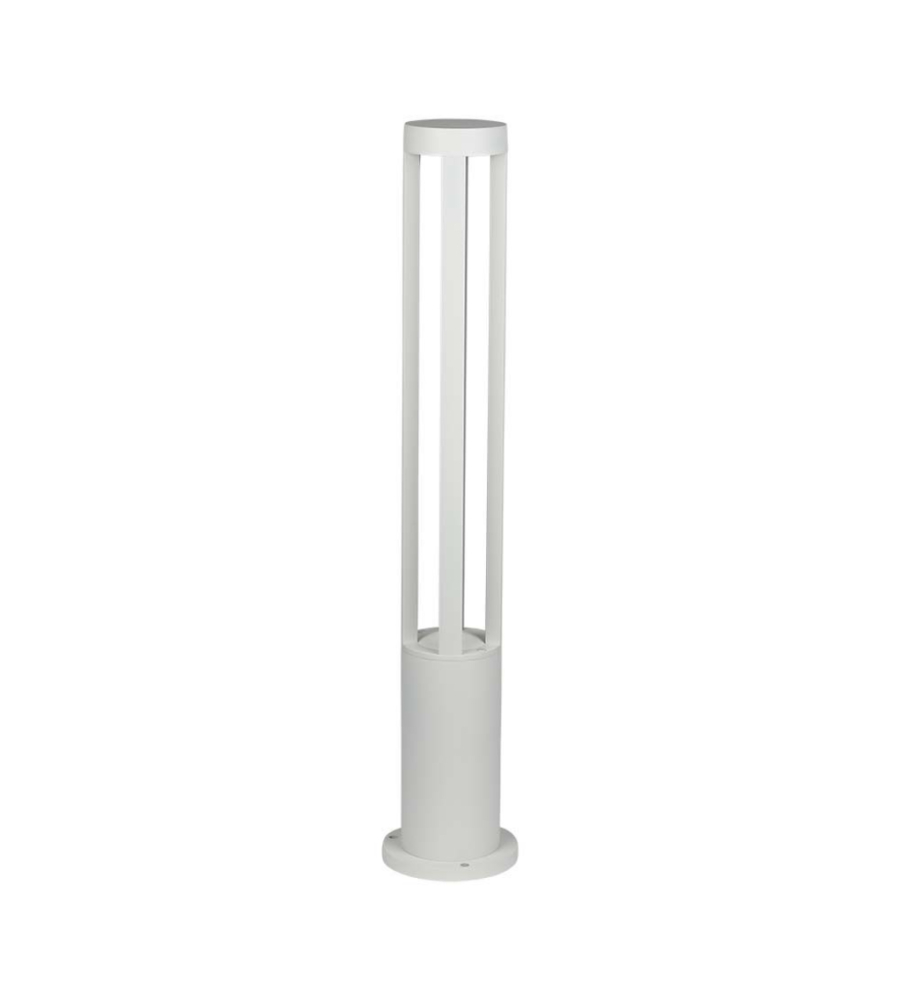 Lampada da esterno colore bianco con altezza 80 cm, 10 w 4000 k