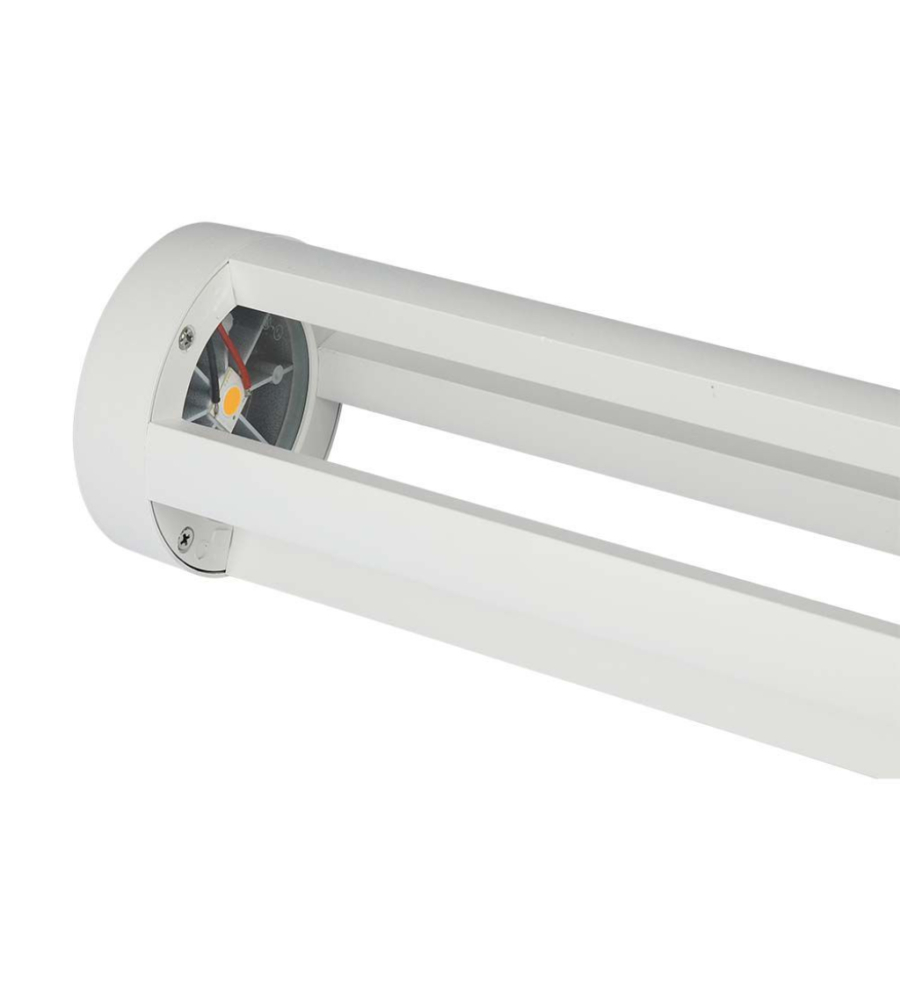 Lampada da esterno colore bianco con altezza 80 cm, 10 w 4000 k