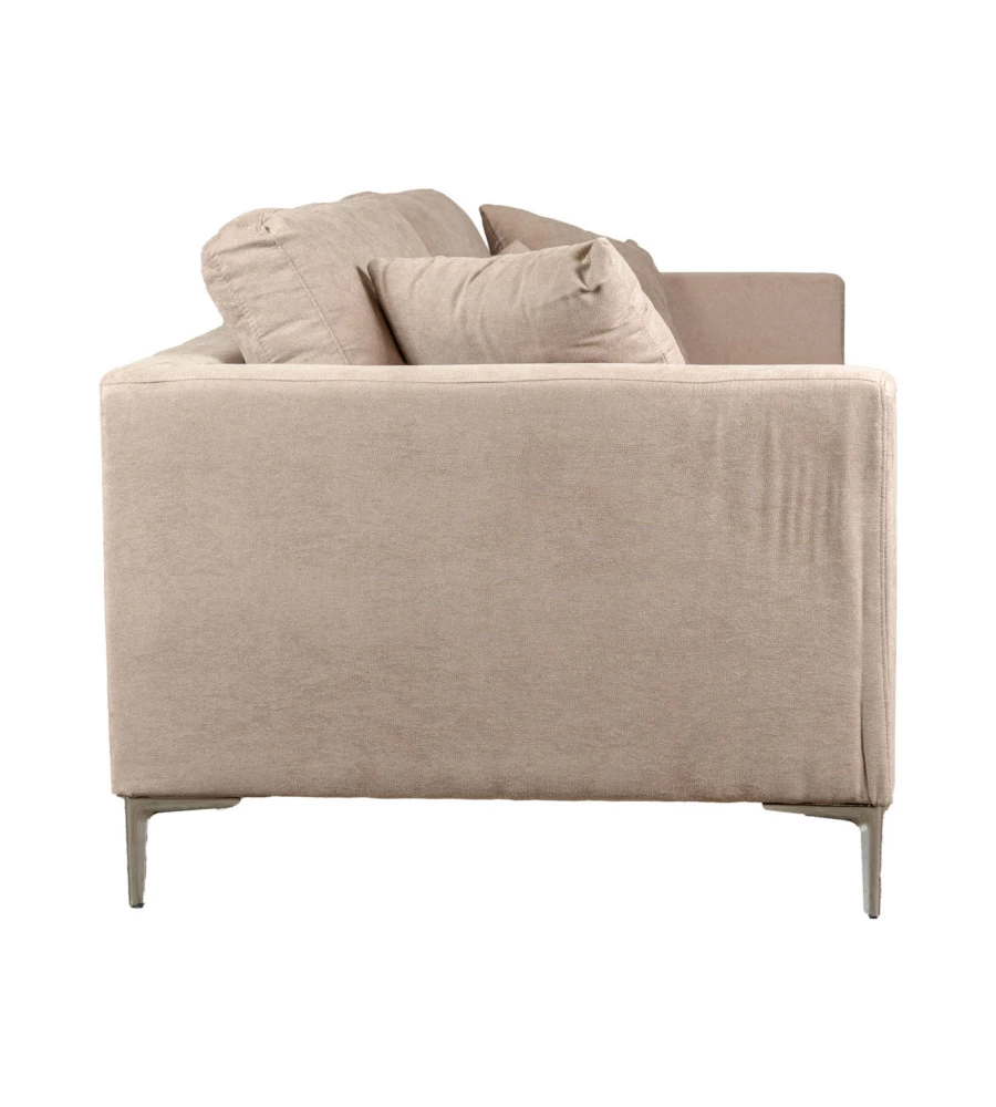 Divano 3 posti bellahome "camilla" beige 222x105x56,5 cm