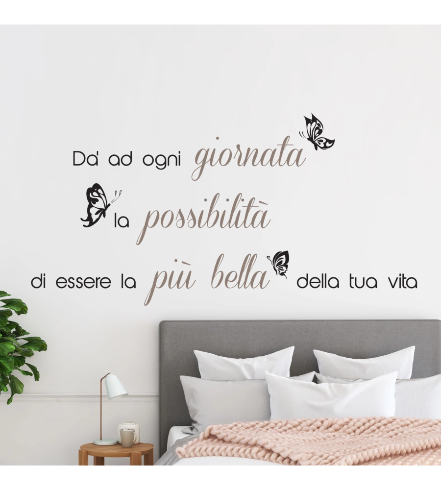 Sticker per pareti "la giornata piÙ bella", 47x67 cm