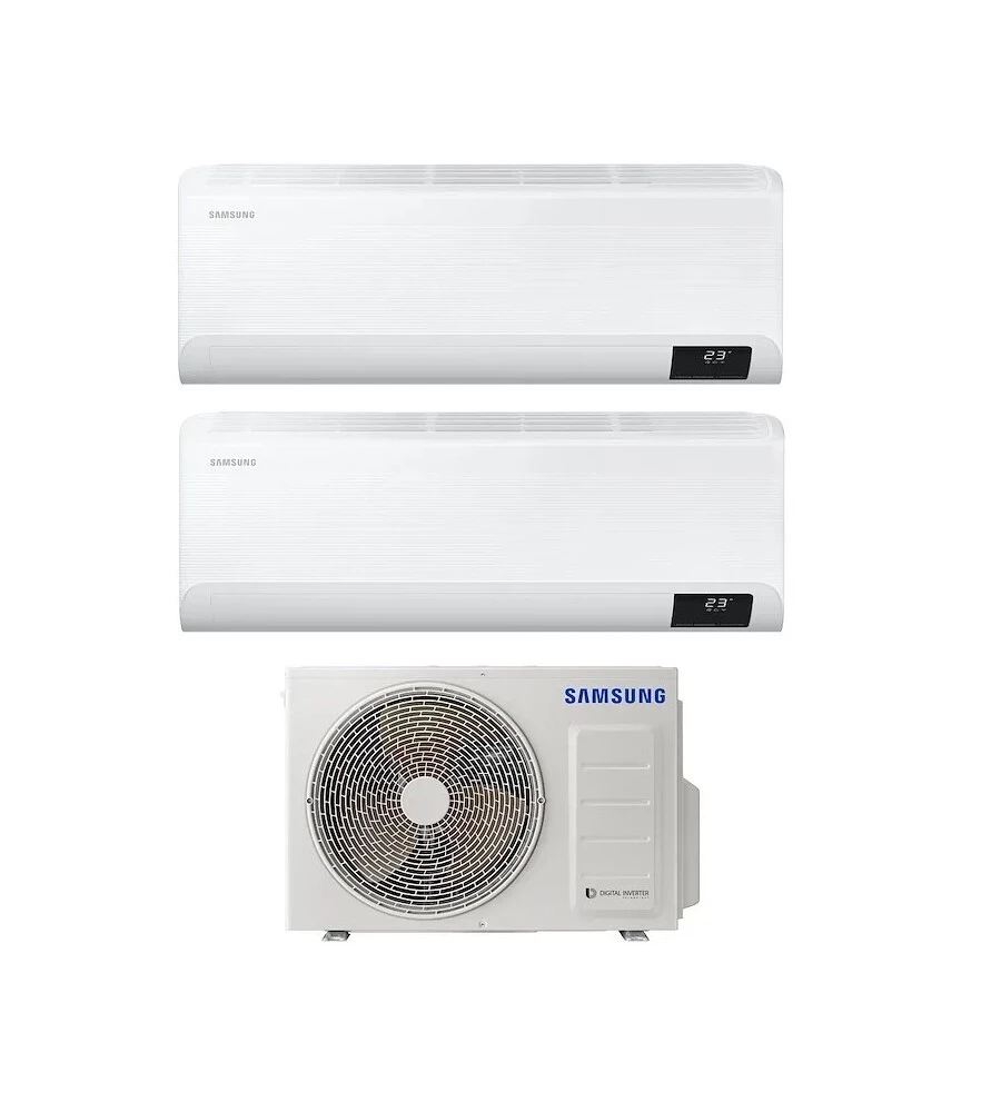 Climatizzatore samsung pompa di calore "luzon" dualsplit e unitÀ esterna 9000+12000 btu