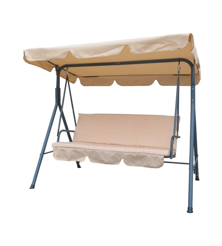 Ricambio cuscino e copertura garden friend per dondolo linear beige