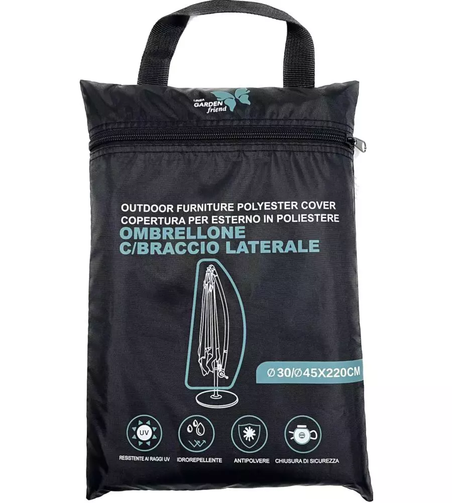 Telo di copertura garden friend per ombrellone con braccio 30/45x220 cm