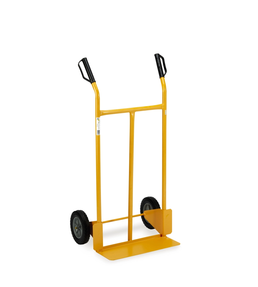 Carrello trasporto garden friend in acciaio portata 200 kg 56x46x110 cm