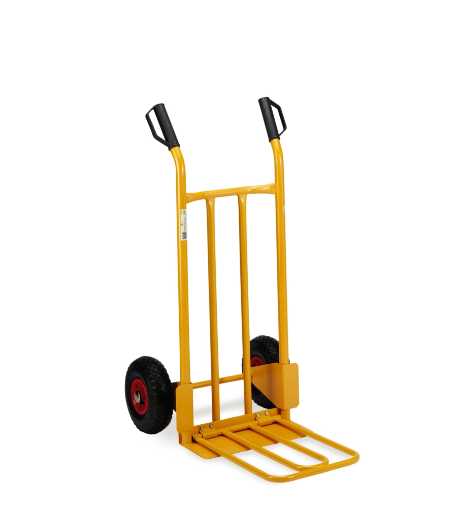 Carrello trasporto garden friend in acciaio portata 300 kg 56x46x110 cm