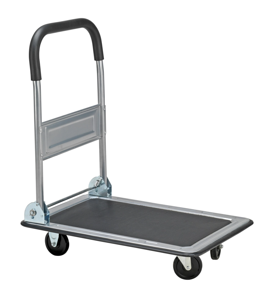 Carrello trasporto piatto garden friend in acciaio portata 150 kg 73x47x83 cm