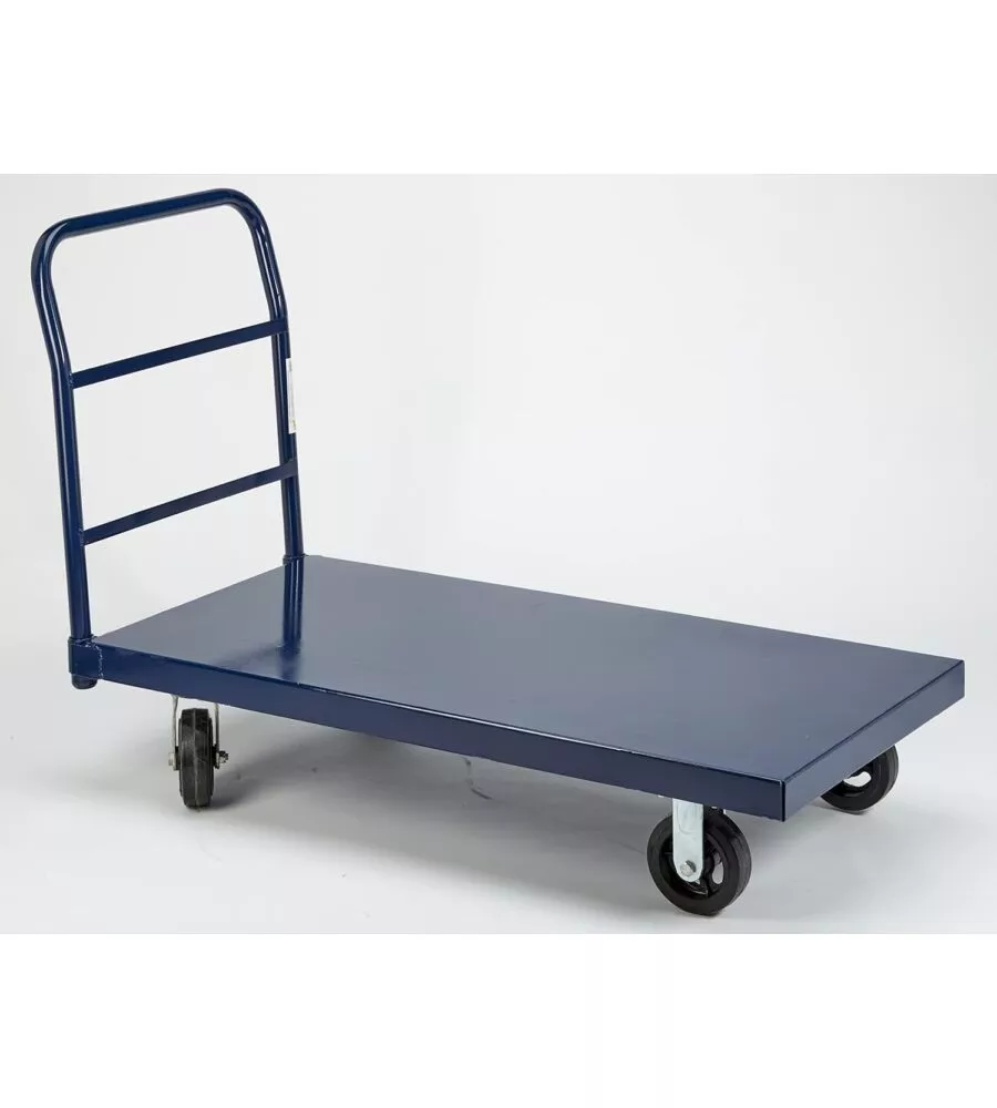 Carrello trasporto garden friend in acciaio portata 500 kg 121x60x90 cm