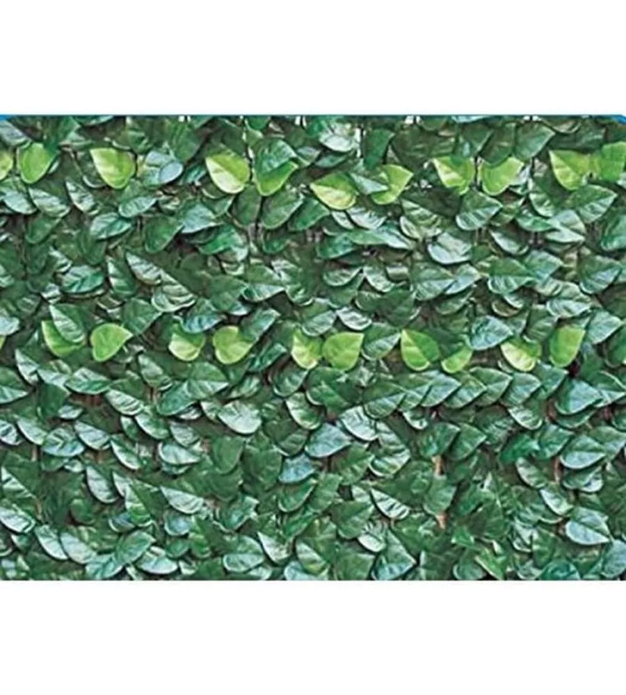 Siepe artificiale garden friend in pvc con foglie lauro 300x100 cm