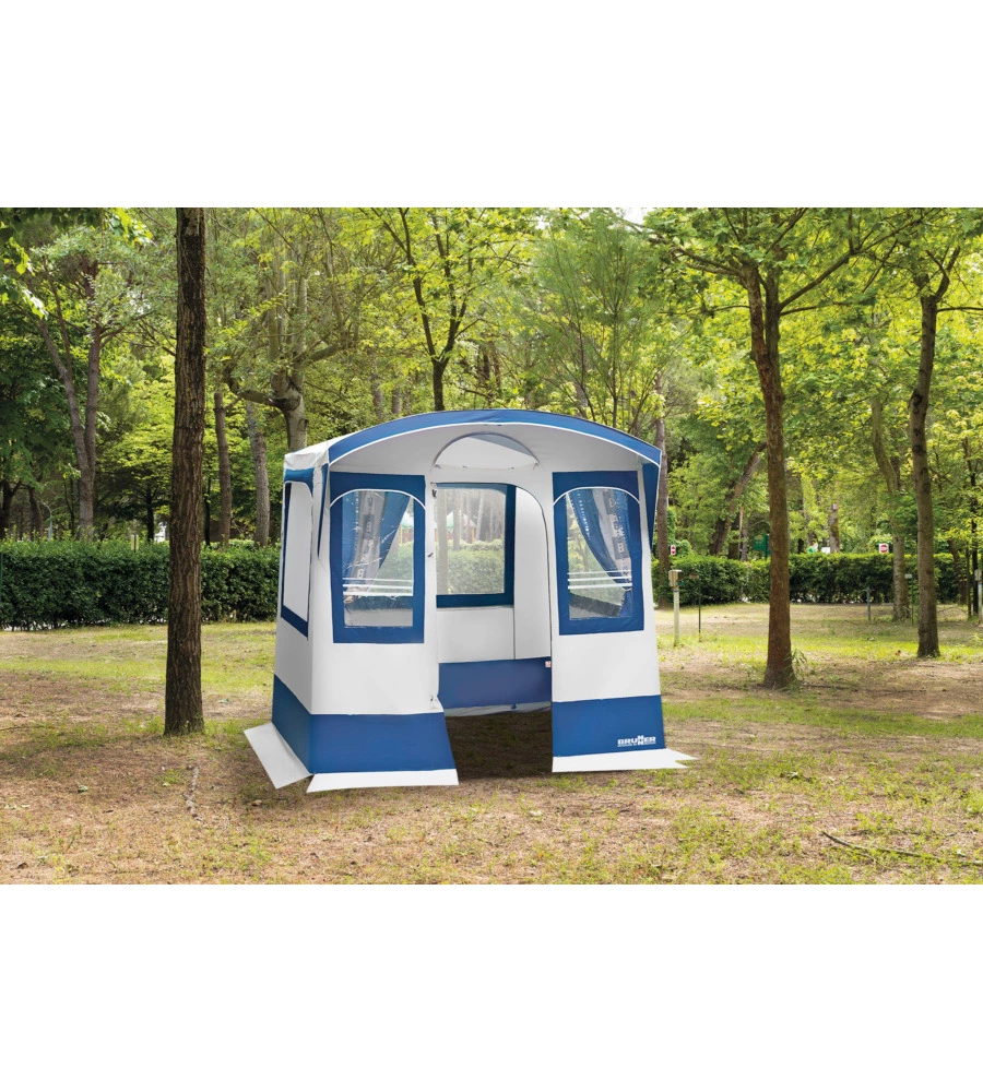 Tenda cucina da campeggio con tetto arcuato brunner "camp inn" 220x160x195/220 cm